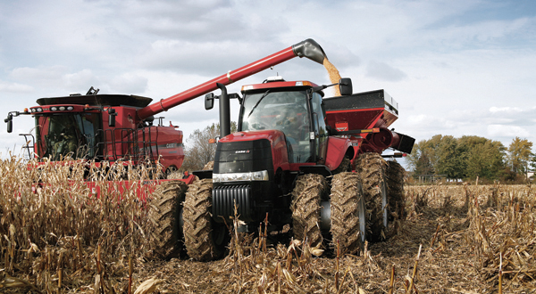 Tractor in a field